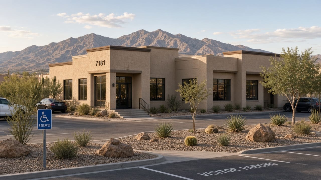 Northwest Las Vegas office plaza near Hualapai Way serving Providence Real Estate