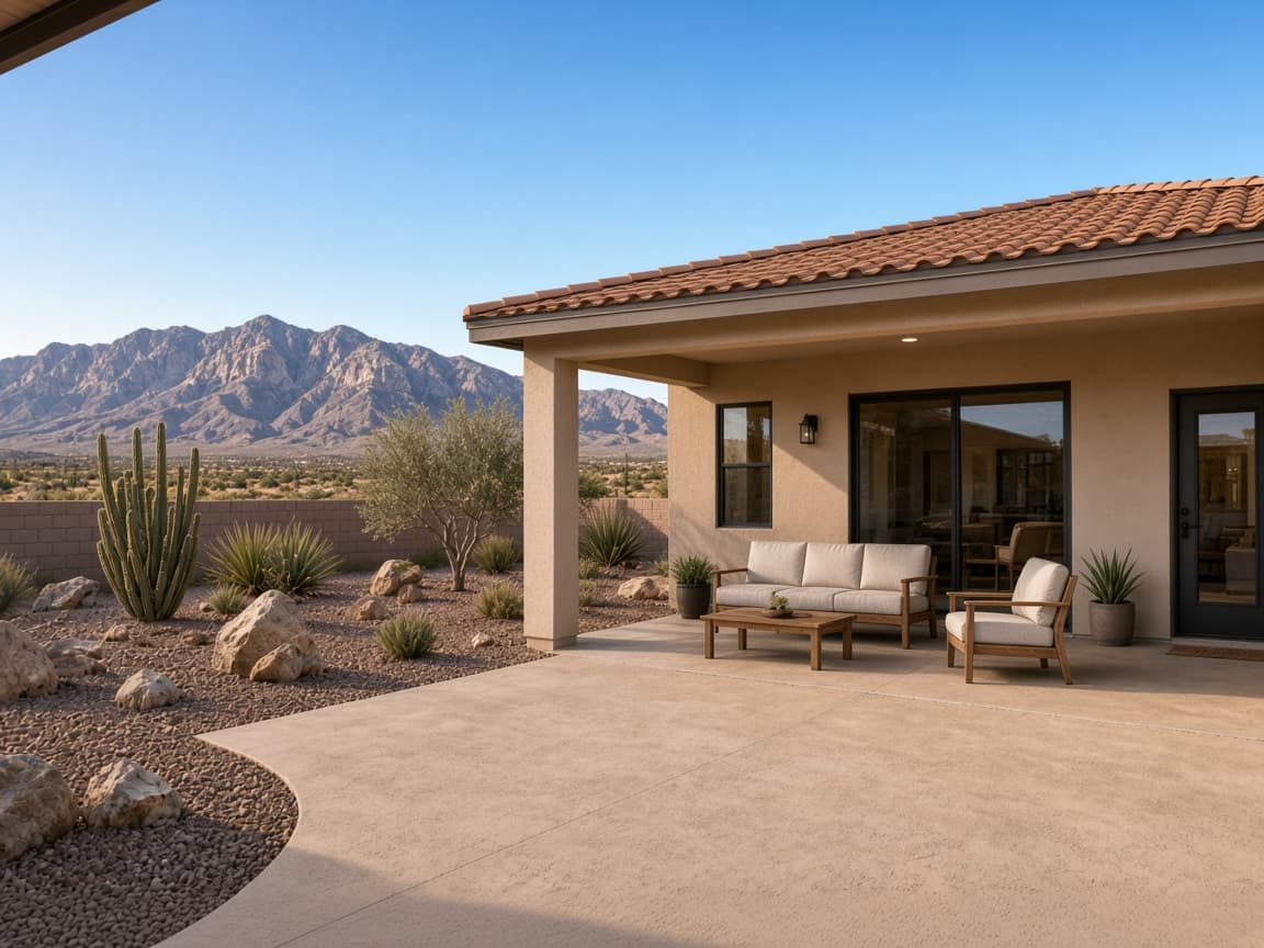 Single-story patio home with a covered backyard in northwest Las Vegas near Providence